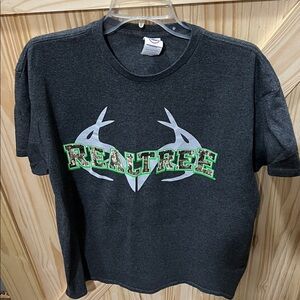 Delta Pro Weight Charcoal Tee with Graphic